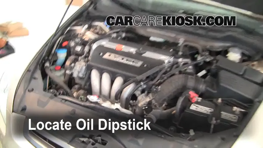 2004 Honda Accord EX 2.4L 4 Cyl. Sedan (4 Door) Oil Check Oil Level